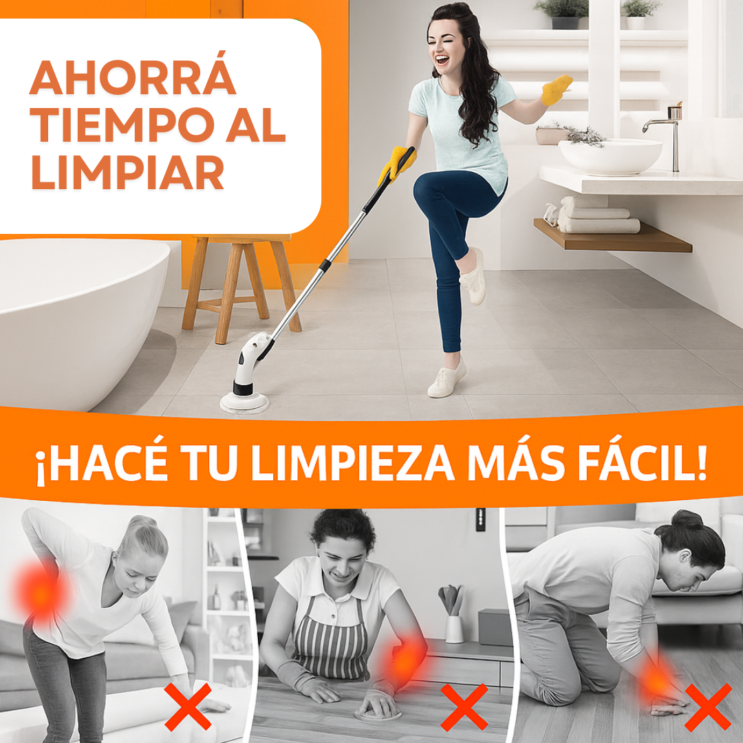40% OFF - Cepillo Turbo 7 en 1 - Limpieza Profunda sin Esfuerzo