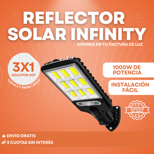 3x1 Reflector Solar Infinity - Instalación fácil y ahorro garantizado