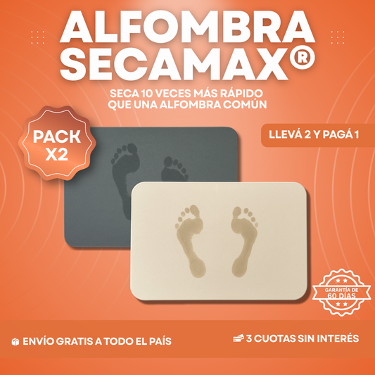 2x1 Alfombra SECAMAX® - Secado ultra rápido
