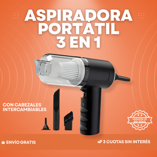 50% OFF - Aspiradora Portátil 3 en 1