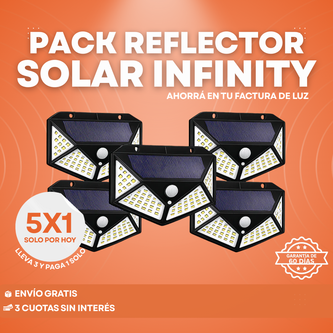 5x1 Pack Reflector Infinity - Iluminación y ahorro total