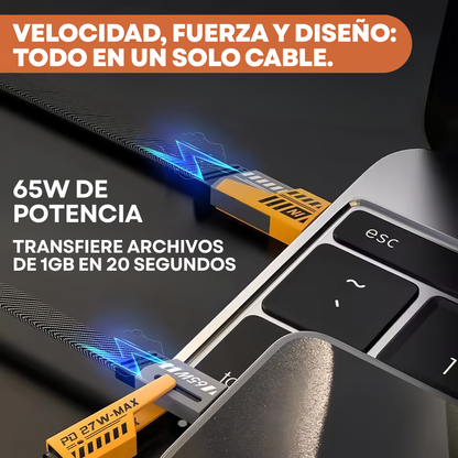 Cable Duramax 4 en 1 - Carga rápida en todos tus dispositivos