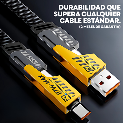 Cable Duramax 4 en 1 - Carga rápida en todos tus dispositivos