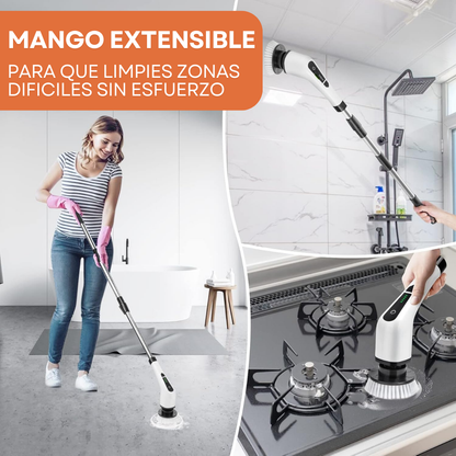 40% OFF - Cepillo Turbo 7 en 1 - Limpieza Profunda sin Esfuerzo