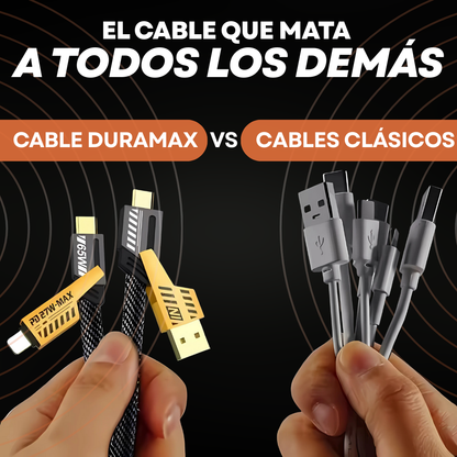 Cable Duramax 4 en 1 - Carga rápida en todos tus dispositivos