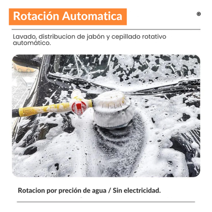HidroSpin™ 360 - Cepillo Lava Autos Automatico + Manguera + Shampoo de Regalo