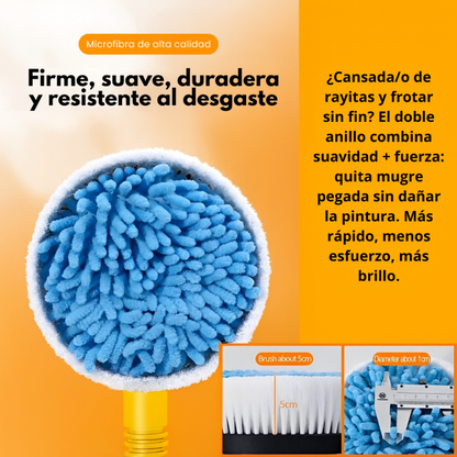 HidroSpin™ 360 - Cepillo Lava Autos Automatico + Manguera + Shampoo de Regalo