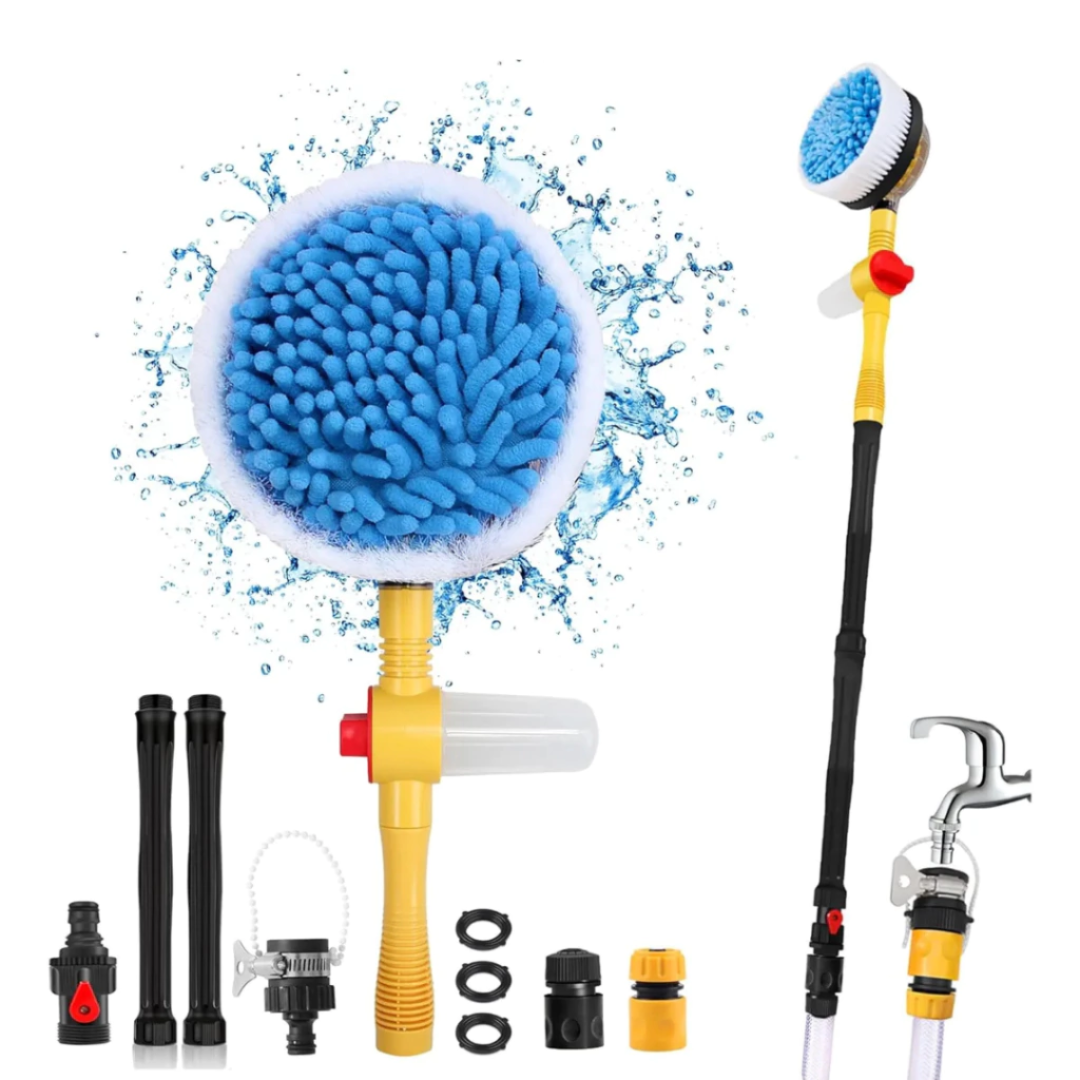 HidroSpin™ 360 - Cepillo Lava Autos Automatico + Manguera + Shampoo de Regalo